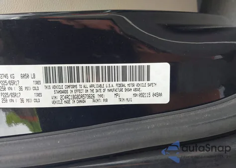 2013 Chrysler Town & Country Touring z USA, uszkodzony, nr VIN 2C4RC1BG8DR573626